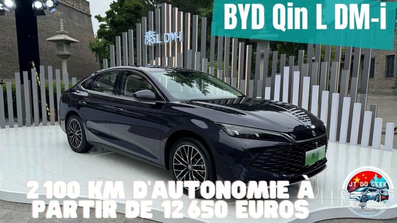 byd qin l dm i ,un phev avec 2 100 km d'autonomie dès 12 650 euros